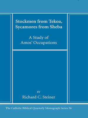 cover image of Stockmen from Tekoa, Sycamores from Sheba